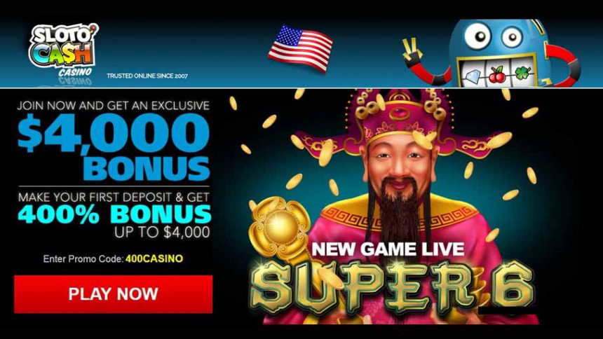 Sloto Cash Casino Welcome Bonus