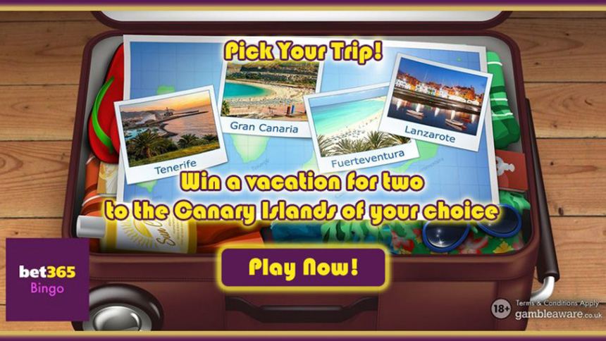 Bet365 Bingo Giveaway - Canary Islands