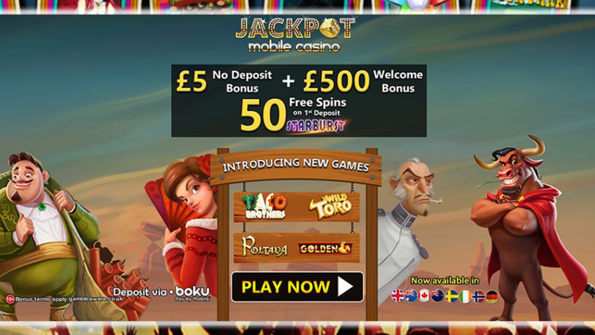 Jackpot Mobile Casino No Deposit Bonus